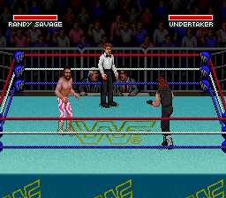 WWF Super WrestleMania (Japan) In game screenshot